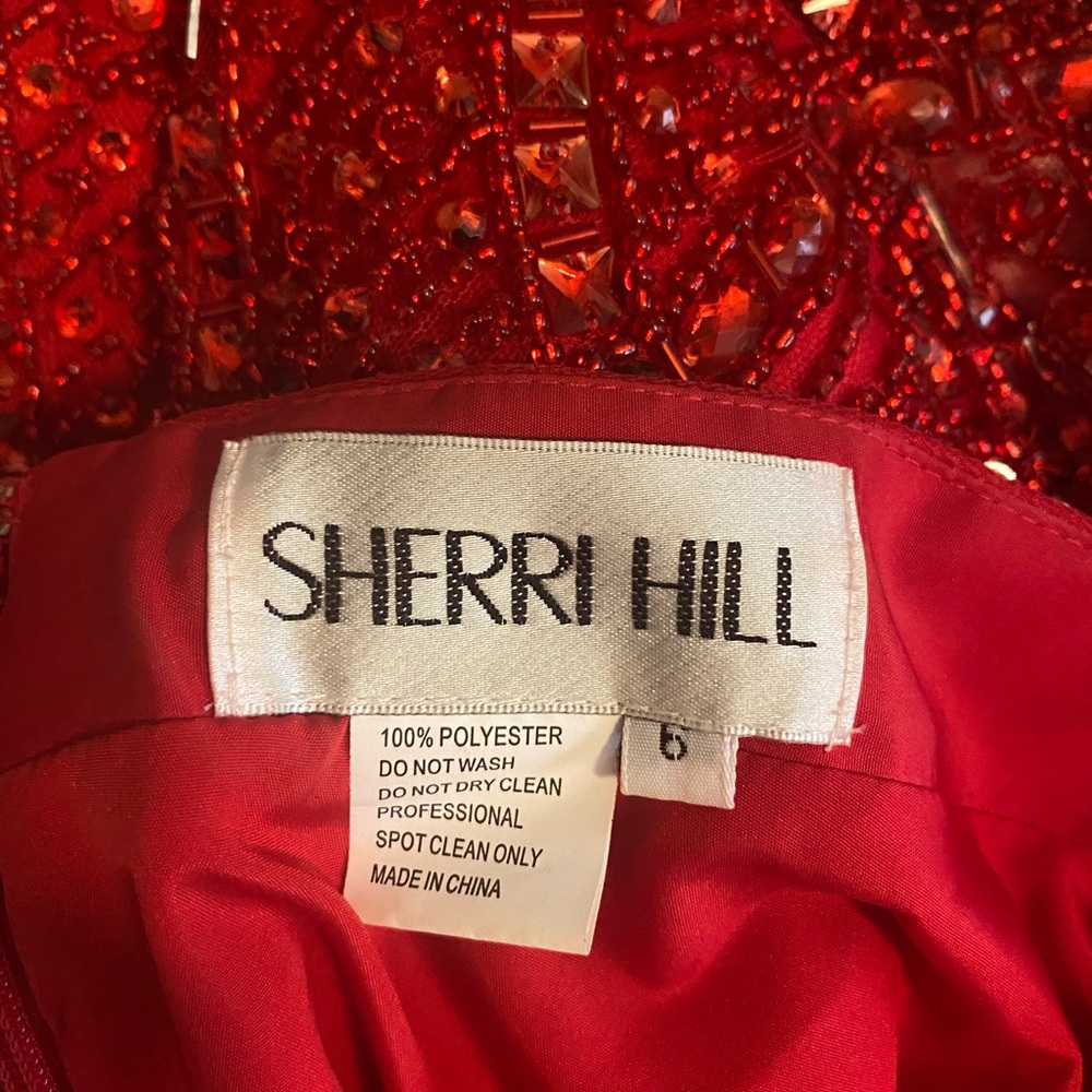 Sheri Hill red dress